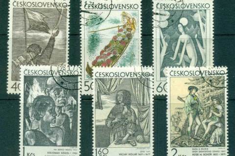 Czechoslovakia-1971-Czech-Slovak-Graphic-Art-CTO-lot59260