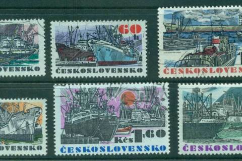 Czechoslovakia-1972-Ships-CTO-lot41493
