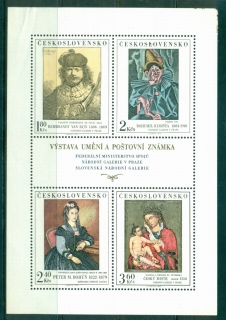 Czechoslovakia-1973-180-3-jpg-60k-Paintings-Sheetlet-small-cnr-crease-MUH-lot35092.jpg