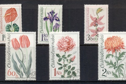 Czechoslovakia-1973-Flowers-FU