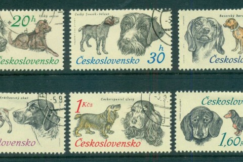 Czechoslovakia-1973-Hunting-Dogs-CTO-lot59315
