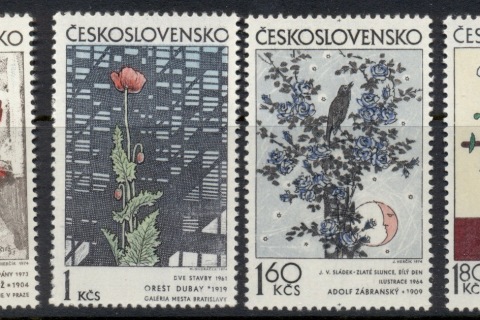 Czechoslovakia-1974-Czech-Slovak-Graphic-Art-MUH