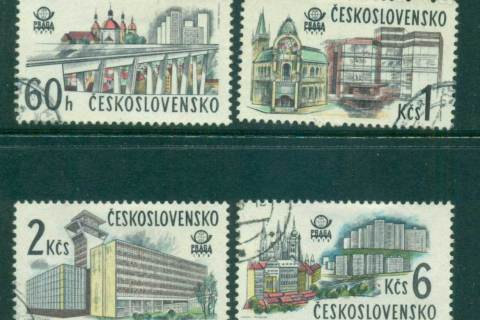 Czechoslovakia-1978-Modern-Office-Buildings-CTO-lot59413