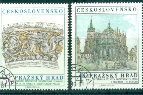 Czechoslovakia-1981-Prague-Castle-Art-CTO-lot72034