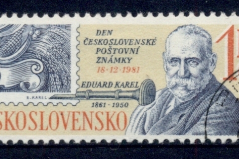 Czechoslovakia-1981-Stamp-Day-CTO