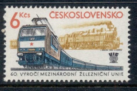 Czechoslovakia-1982-Railway-Union-MUH