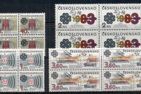 Czechoslovakia-1983-World-Communications-Year-blk4-MUH