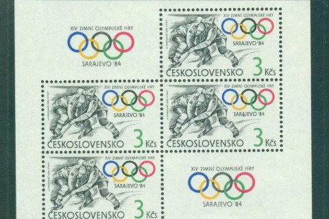 Czechoslovakia-1984-Winter-Olympics-Sarajevo-MS-MUH-lot70563