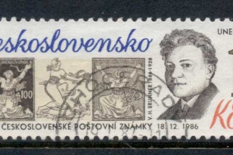 Czechoslovakia-1986-Stamp-Day-CTO