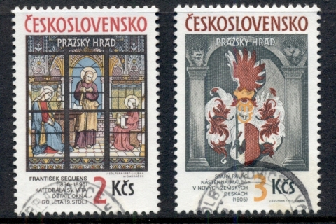 Czechoslovakia-1987-Prague-Castle-Art-CTO