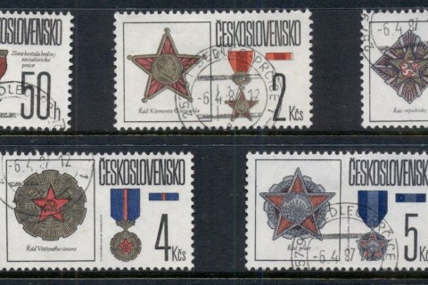 Czechoslovakia-1987-State-Medals-Decorations-CTO