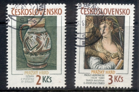 Czechoslovakia-1988-Prague-Castle-Art-CTO