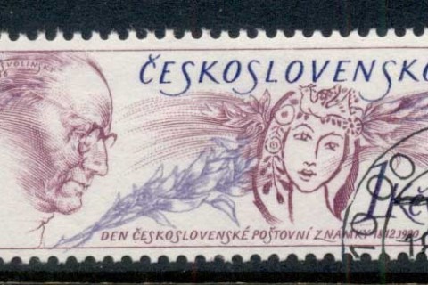 Czechoslovakia-1990-Stamp-day-CTO