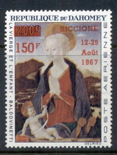 Dahomey 1967 Riccione Stamp Ex. Opt.