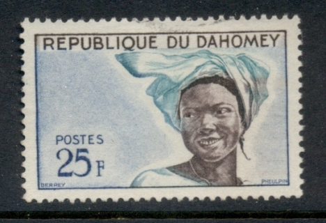 Dahomey 1963 Dahomey Girl 25f