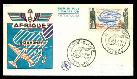 Dahomey 1962 Air Afrique FDC