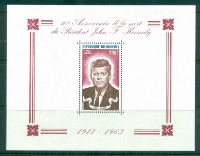 Dahomey 1973 JFK Kennedy 10th Anniv. MS