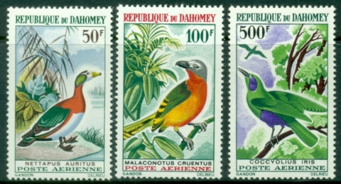 Dahomey-1966-Birds-Airmail-MUH Dahomey-1966-Birds-Airmail-MUH