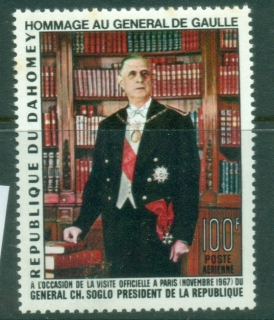 Dahomey-1967-Charles-de-Gaulle-MUH