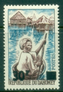 Dahomey-1967-Natives-Surcharged-30f-MUH