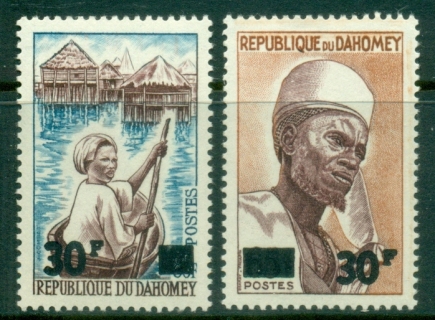 Dahomey-1967-Natives-Surcharged-MUH