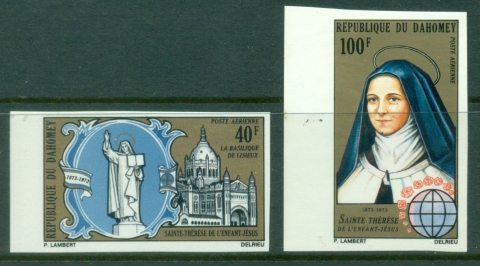 Dahomey-1973-St-Teresa-of-Lisieux-IMPERF-MUH