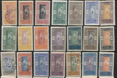 Dahomey-1913-39-Pictorials Asst