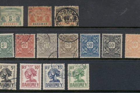 Dahomey-1906-Postage Dues Asst