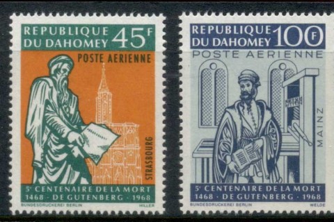 Dahomey-1968-Gutenberg Monument