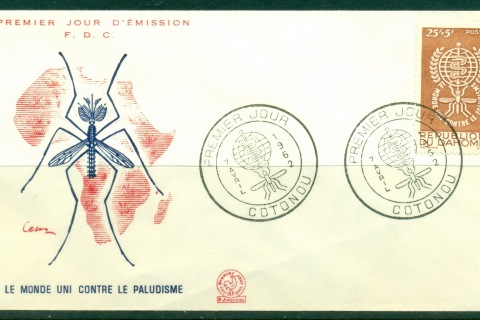 Dahomey-1962-Malaria Eradication FDC