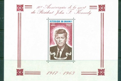 Dahomey-1973-JFK Kennedy 10th Anniv. MS