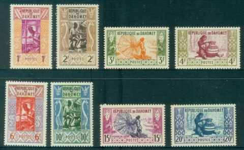 Dahomey-1961-Pictorials-Crafts-Industries-MUH