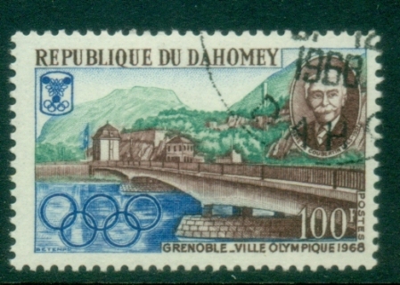 Dahomey-1967-Winter-Olympics-Grenoble-100f-CTO