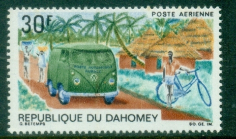 Dahomey-1968-Transport-30f-MUH