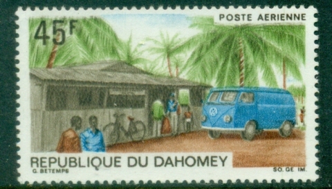 Dahomey-1968-Transport-45f-FU