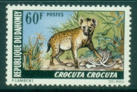 Dahomey-1969-Animals-60f-Spotted-Hyena-MLH