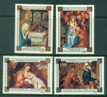 Dahomey-1971-Xmas-Paintings-MLH