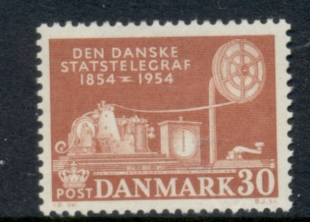 Denmark-1954-Telegraph-Centenary-MUH