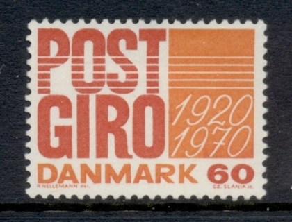 Denmark-1970-Post-Office-Banking-Service-50th-Anniversary-MUH