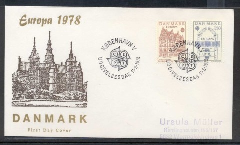 Denmark-1978-Europa-Architecture-FDC