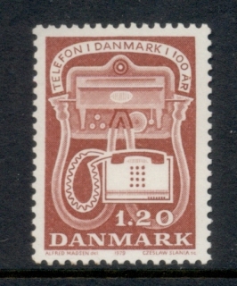 Denmark-1979-Telephone-Centenary-MUH