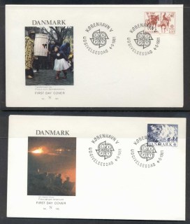 Denmark-1981-Europa-Folklore-2x-FDC