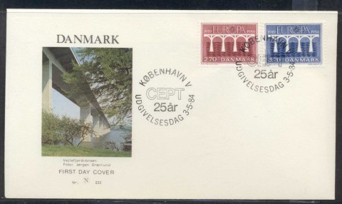 Denmark-1984-Europa-Bridge-FDC