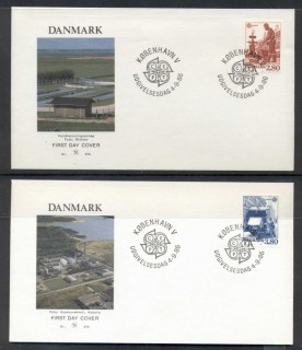 Denmark-1986-Europa-Environment-2x-FDC