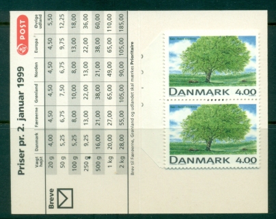 Denmark-1999-Deciduous-Trees-booklet-MUH