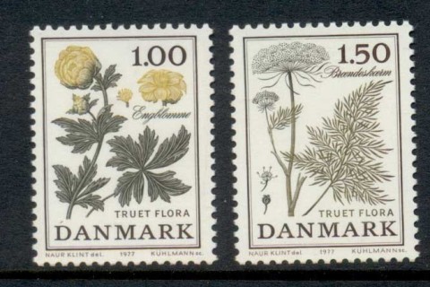 Denmark-1977-Endangered-Flowers-MUH