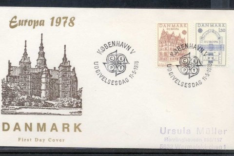 Denmark-1978-Europa-Architecture-FDC