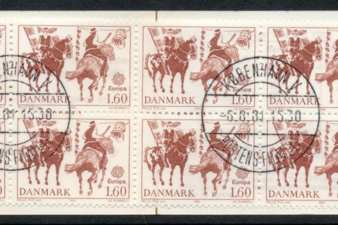 Denmark-1981-Tilting-at-Barrel-160k-booklet-CTO