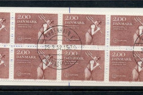 Denmark-1982-Europa-Abolition-of-Adscription-booklet-CTO