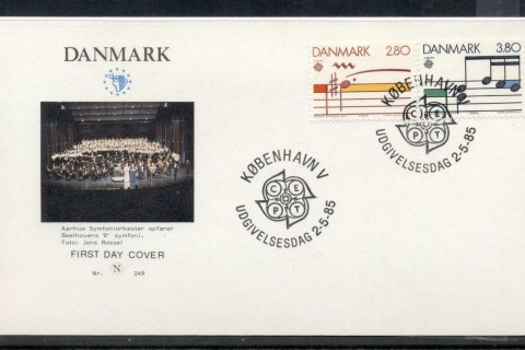 Denmark-1985-Europa-Music-year-FDC
